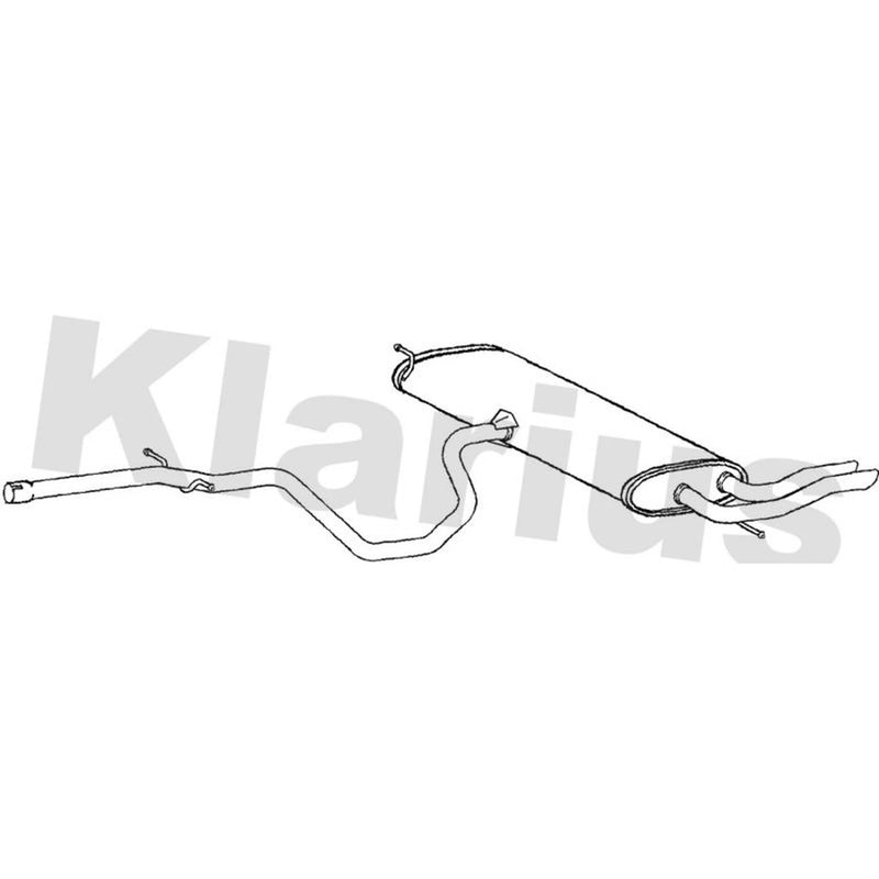 Klarius Box With Tail Pipe Rear SE167B