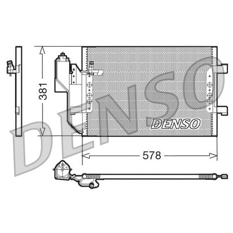 Denso Air Conditioning Condenser DCN17002