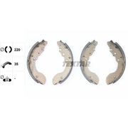 Textar Brake Shoe Set Axle Kit 91051200