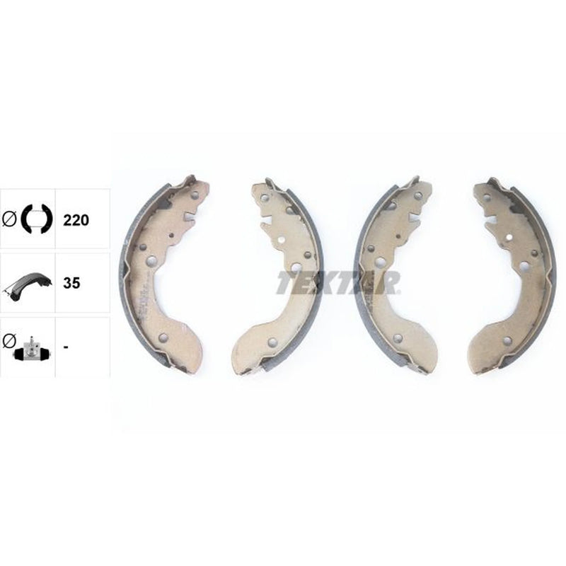 Textar Brake Shoe Set Axle Kit 91051200