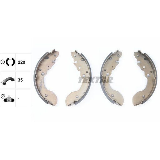 Textar Brake Shoe Set Axle Kit 91051200