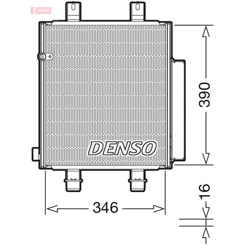 Denso Air Conditioning Condenser DCN35004