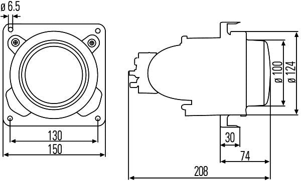 Hella 1NL 007 834-017 Insert, front fog light