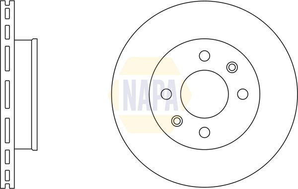 NAPA Brake Disc Set Vented
