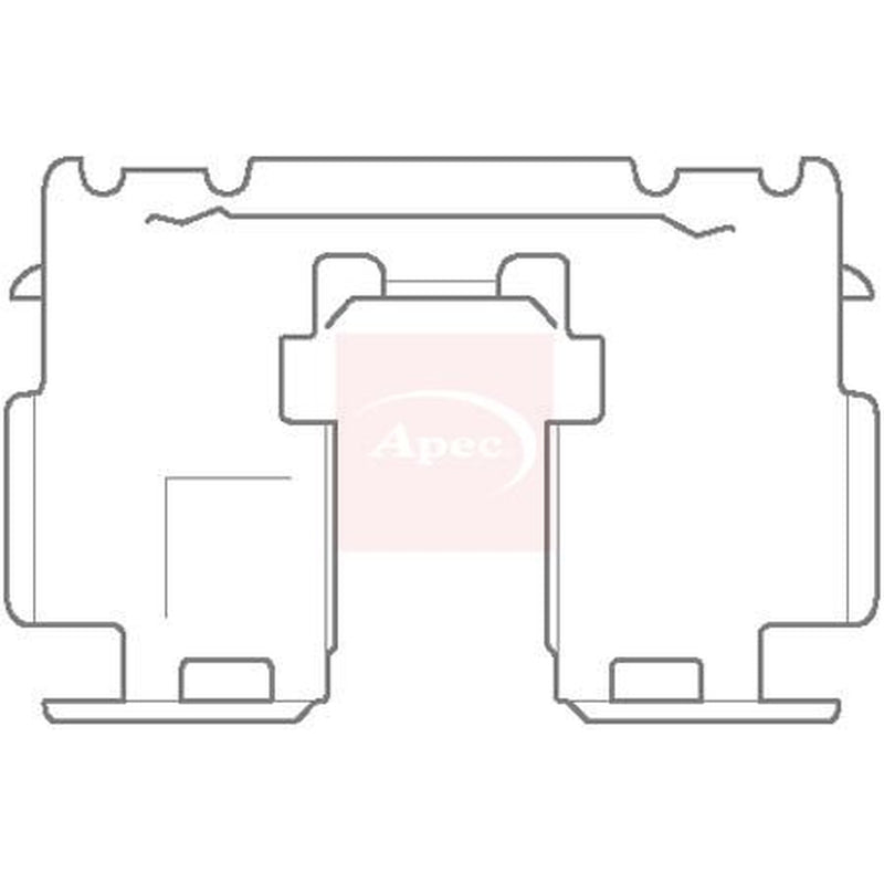 Apec Brake Pad Accessory Fitting Kit Rear KIT1137