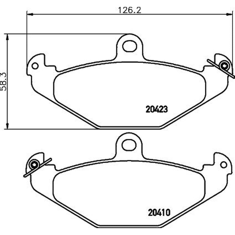 DON Rear Brake Pad Set PCP1491