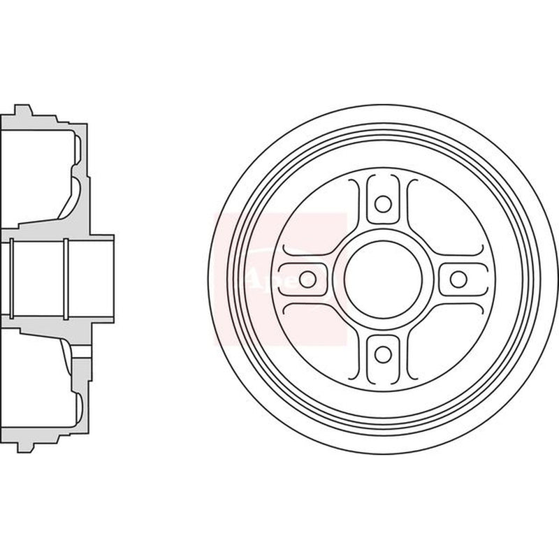 Apec Brake Drum Assembly Rear DRM9994