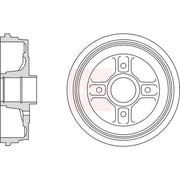 Apec Brake Drum Assembly Rear DRM9994