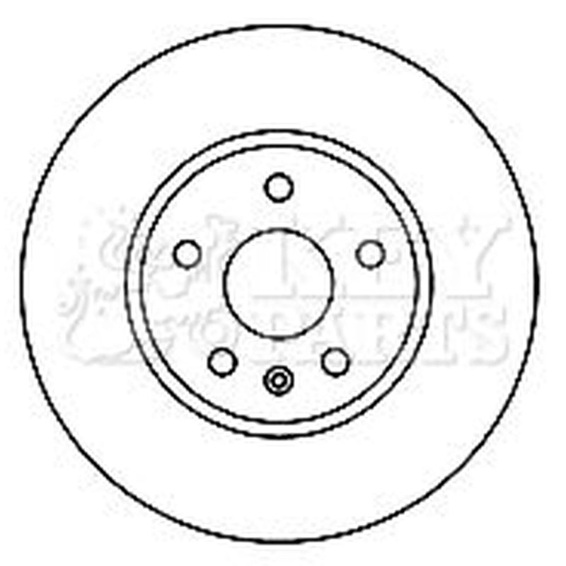 Key Parts 2 x Vented Front Brake Discs KBD5894S