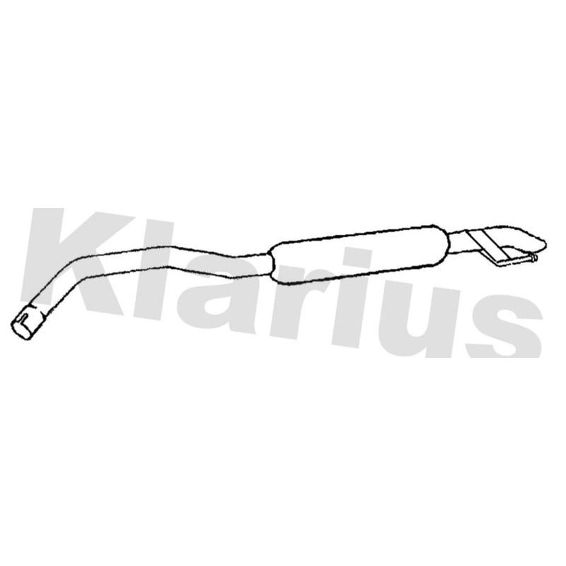 Klarius Box With Tail Pipe Rear PG985A