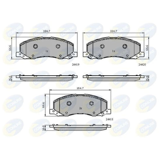 Comline 4 x Front Brake Pad Set CBP32003