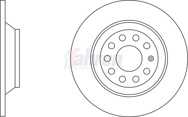Fahren Brake Disc Set Solid