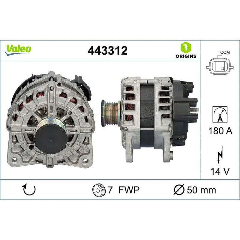 Valeo Car Alternator 12V 443312