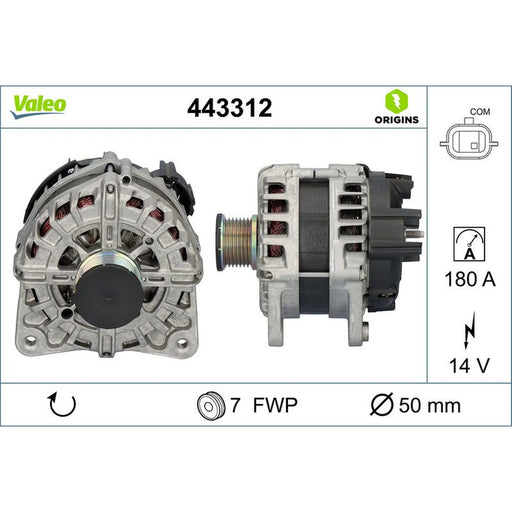 Valeo Car Alternator 12V 443312