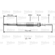 Valeo Diesel Engine Glow Plug 345135