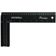 Faithfull Prestige Try Square Black Aluminium 250mm (10in) - FAICS10CNC