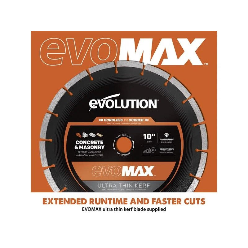 Evolution R260DCT-Li Cordless Disc Cutter 260mm 18V 2 x 8.0Ah Li-ion - 109-0001A