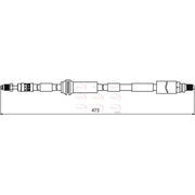 Apec Brake Hydraulic Hose Line Front HOS3928