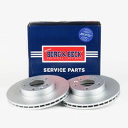 Borg & Beck 2 x Vented Front Brake Discs BBD4071