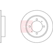 Apec 2 x Solid Rear Brake Discs DSK704