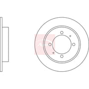 Apec 2 x Solid Rear Brake Discs DSK704