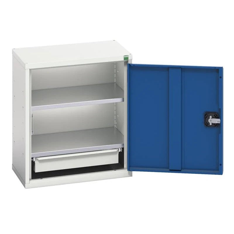 Bott Verso Economy Wall Cupboard 2 Shelf Gentian Blue 525-800mm