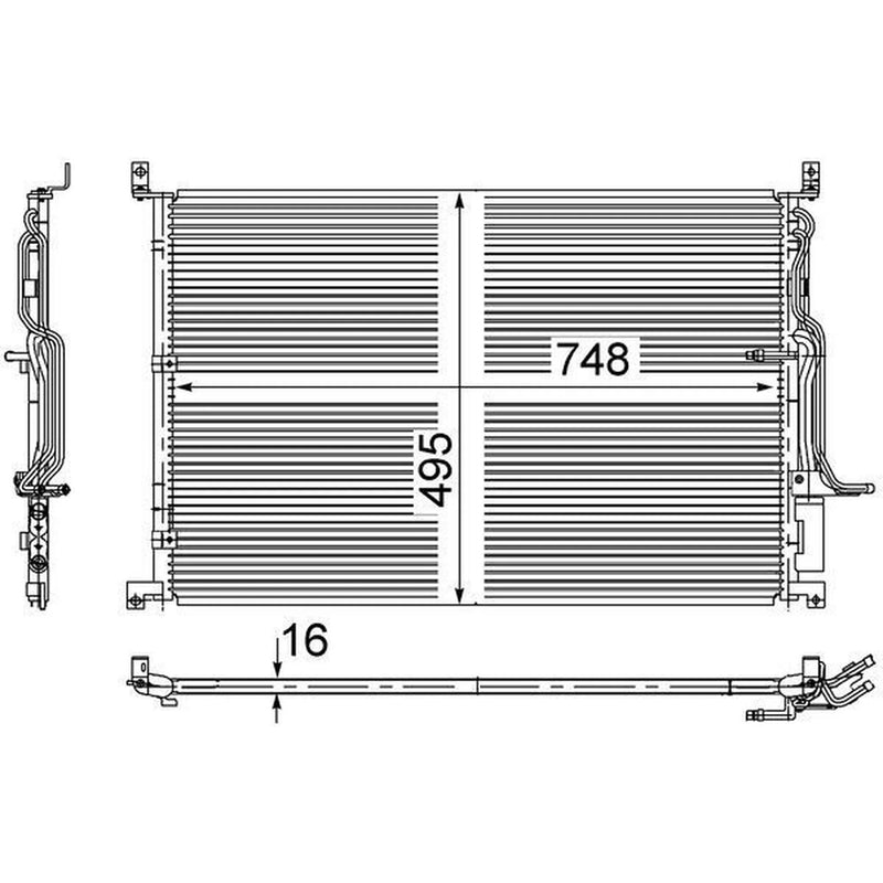 Mahle Air Conditioning Condenser AC 271 000S
