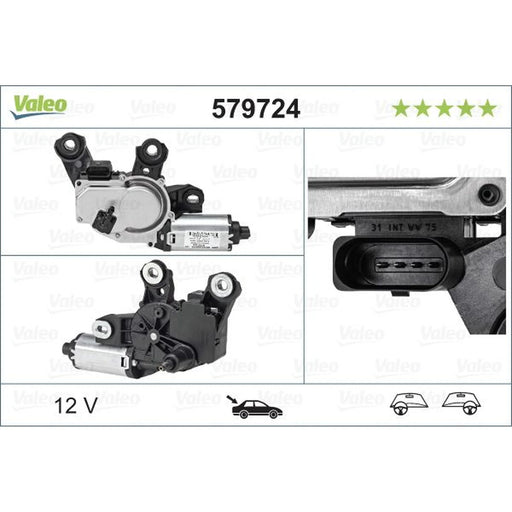 Valeo Front/Rear Wiper Motor Rear 579724
