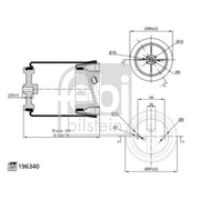 Febi Air Suspension Bellow 196340