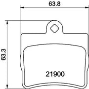 DON Rear Brake Pad Set PCP1150