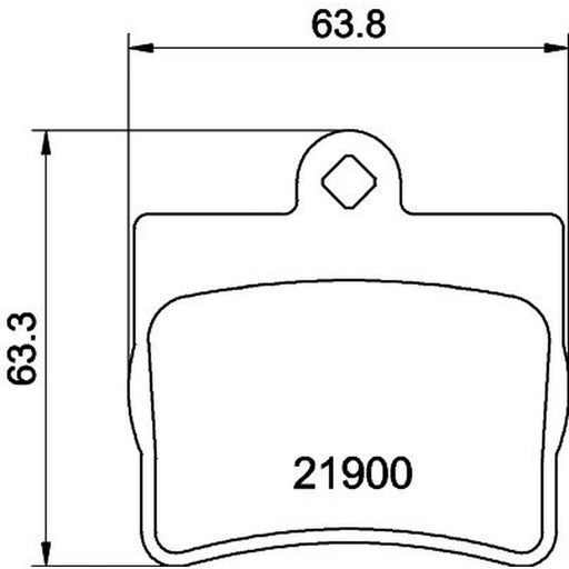 DON Rear Brake Pad Set PCP1150