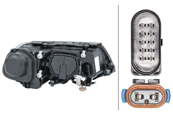 Hella Headlight Headlamp W5W Left