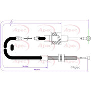 Apec Clutch Control Cable Pull CAB5025