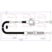 Apec Clutch Control Cable Pull CAB5025