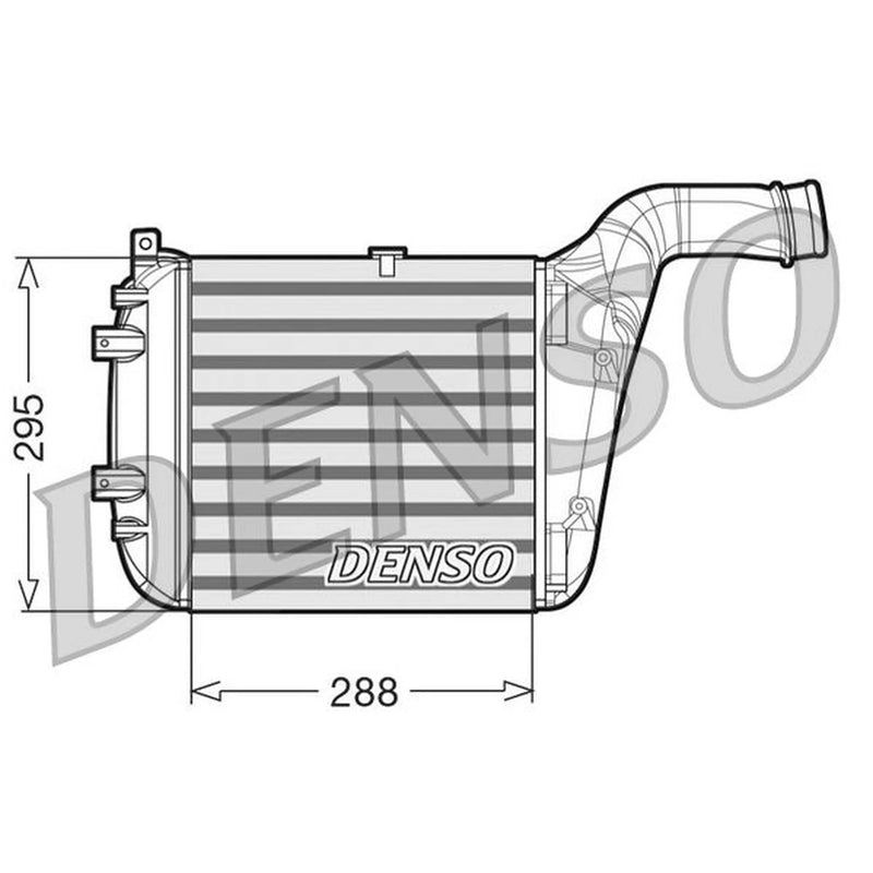 Denso Intercooler (Charge Air Cooler) Left DIT02030