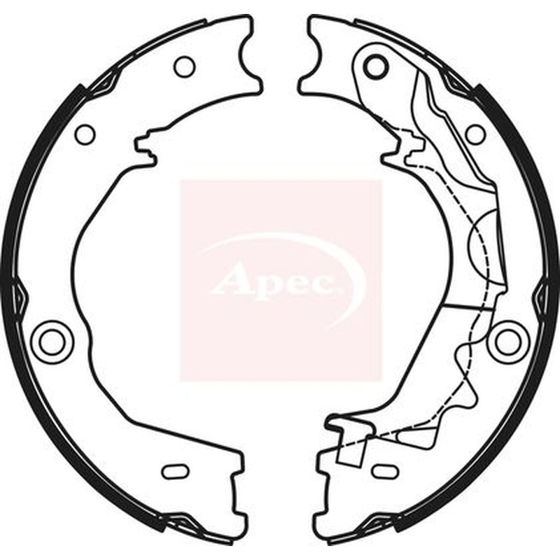 Apec Parking Brake Shoe Set SHU797