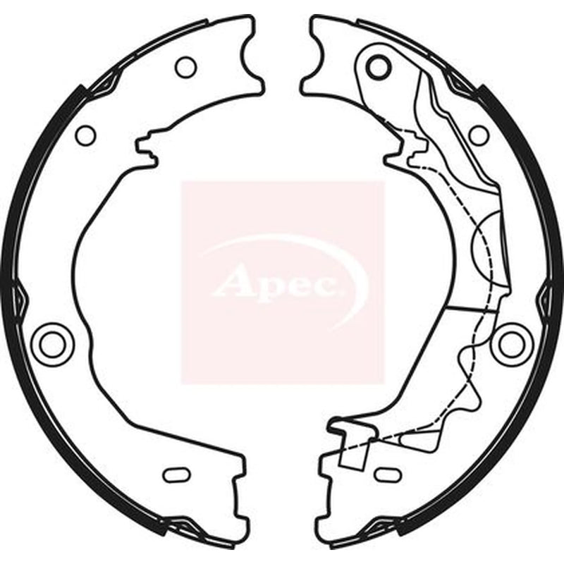 Apec Parking Brake Shoe Set SHU797