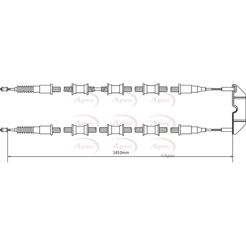 Apec Handbrake Cable Centre CAB1488