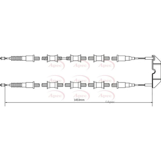Apec Handbrake Cable Centre CAB1488