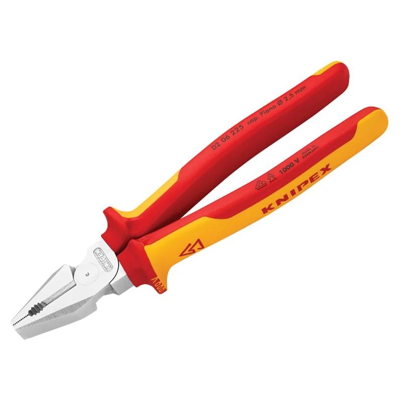 KNIPEX 02 06 225 VDE High Leverage Combination Pliers 225mm - 02 06 225 SB