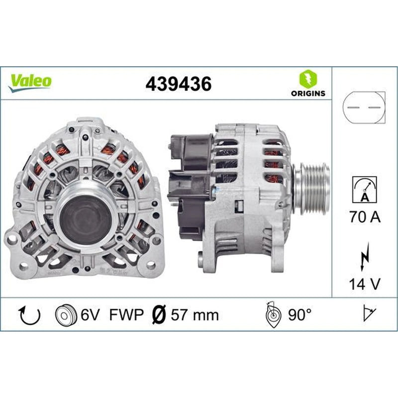 Valeo Car Alternator 12V 439436
