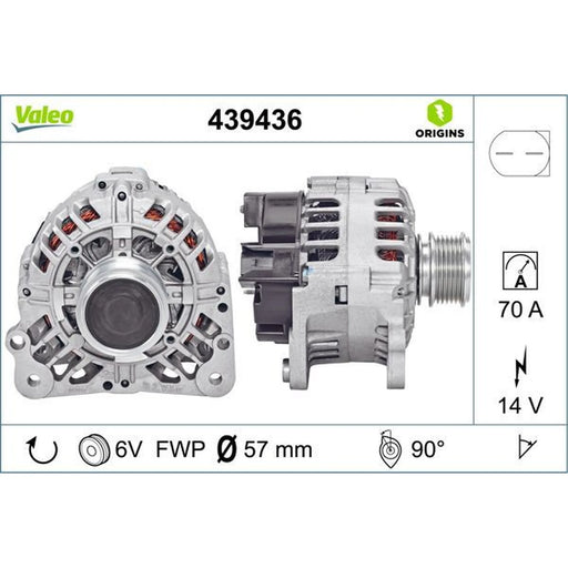 Valeo Car Alternator 12V 439436