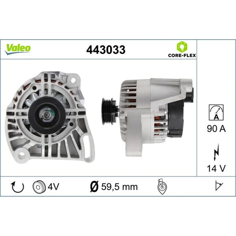 Valeo Car Alternator 12V 443033