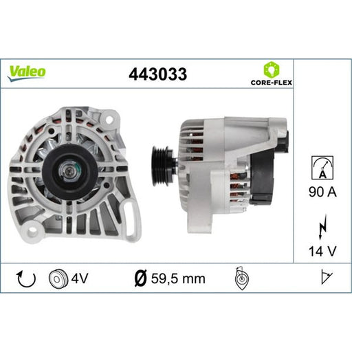 Valeo Car Alternator 12V 443033
