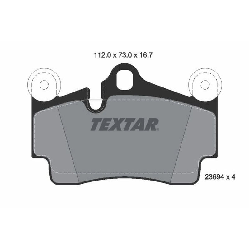 Textar Rear Brake Pad Set 2369402