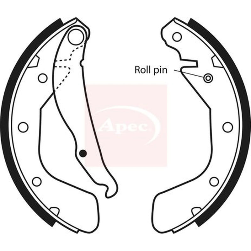 Apec Brake Shoe Set Axle Kit SHU494