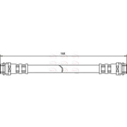 Apec Brake Hydraulic Hose Line Rear HOS3092