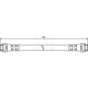 Apec Brake Hydraulic Hose Line Rear HOS3092