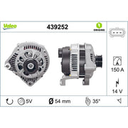 Valeo Car Alternator 12V 439252