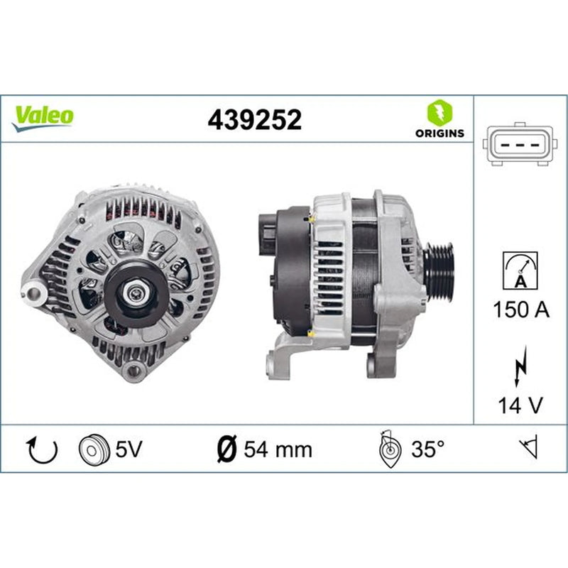 Valeo Car Alternator 12V 439252